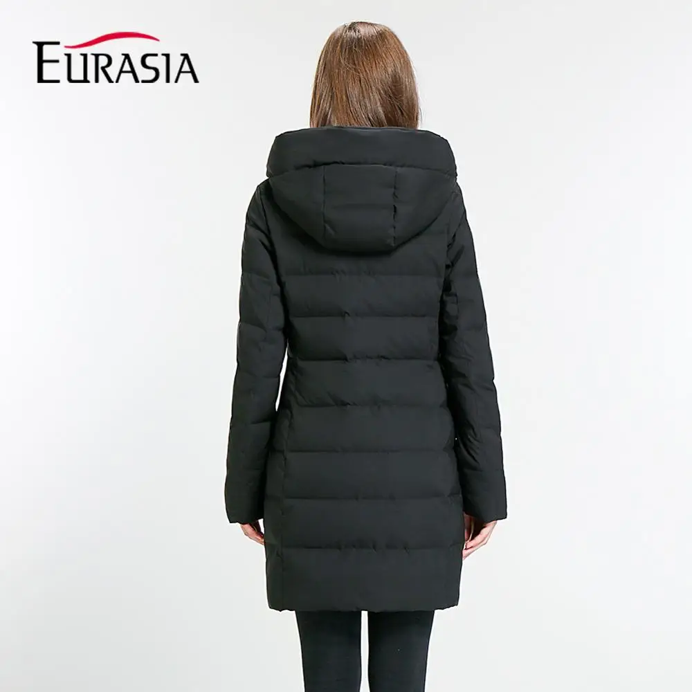 Евразии 2017 новое поступление зимнее пальто Для женщин Куртка Верхняя одежда с