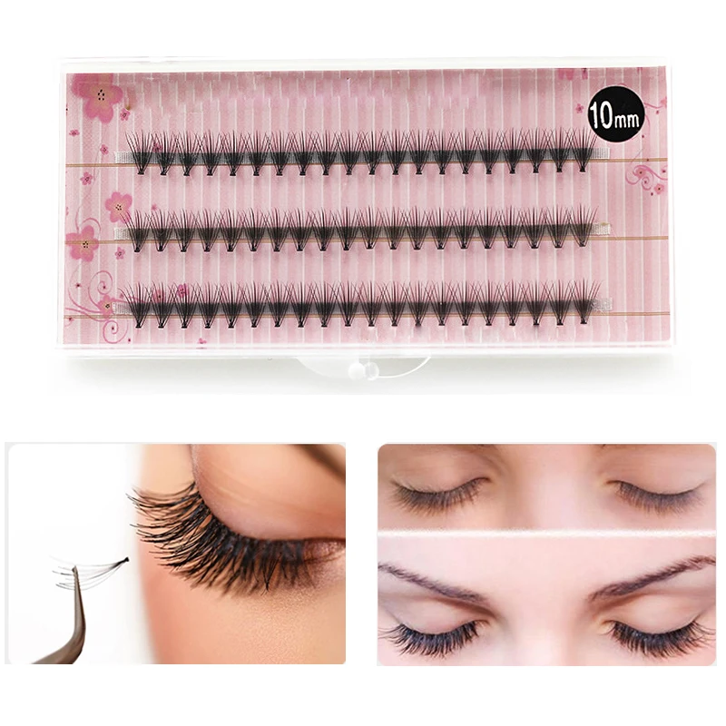 60 шт/1 Набор Накладные ресницы искусственные натуральные длинные Индивидуальные