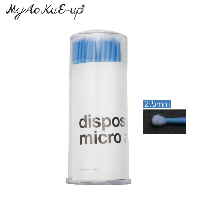 100 набор кистей для макияжа, щетка для ресниц Microbrush мини кисти расширение одноразовые карандаше-аппликаторе Аппликаторы тушь для ресниц кисти инструменты