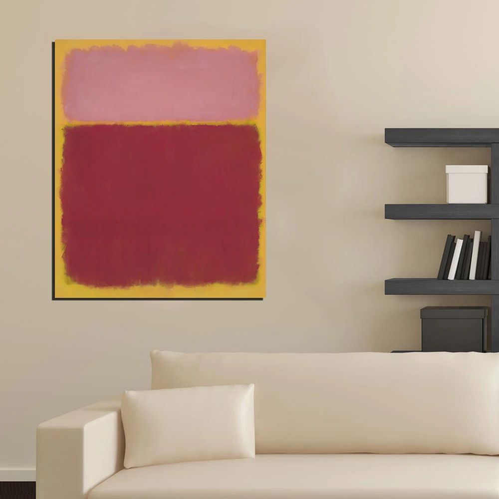 JQHYART Mark Rothko классическая картина маслом Настенная домашний декор для гостиной