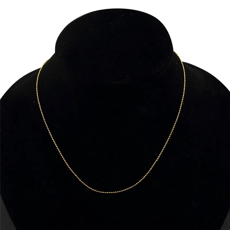 Металлические бусины 10 шт./лот 1 мм цепочки с золотым и серебряным покрытием для