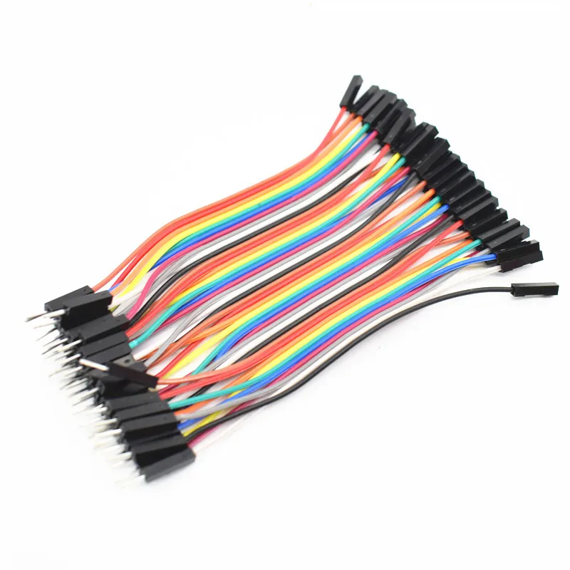 

40pcs=1lot 10cm 2.54mm 1pin Male to feMale jumper wire Dupont cable