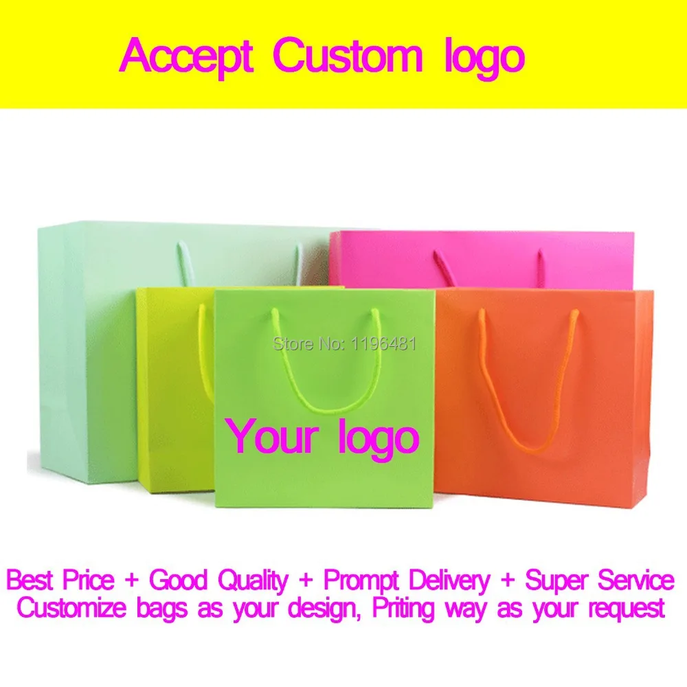 

Paper Bag with handle shopping bag green and environmental bag Jewelry packaging
