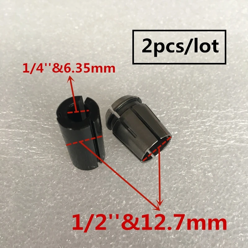 1/2 ''12,7 мм 3/8'' маршрутизатор Втулка Конусная Зажимная гайка адаптер хвостовик ЧПУ аксессуары Замена для Makita 3612 763629-0 763622-4 763628-2