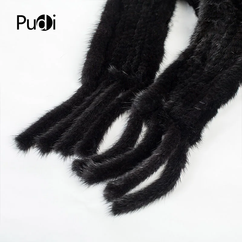 

Pudi HF7058 Vogue of new fund of ms mink fur hat chic long warm scarf designs is placed much good optional 2 colors
