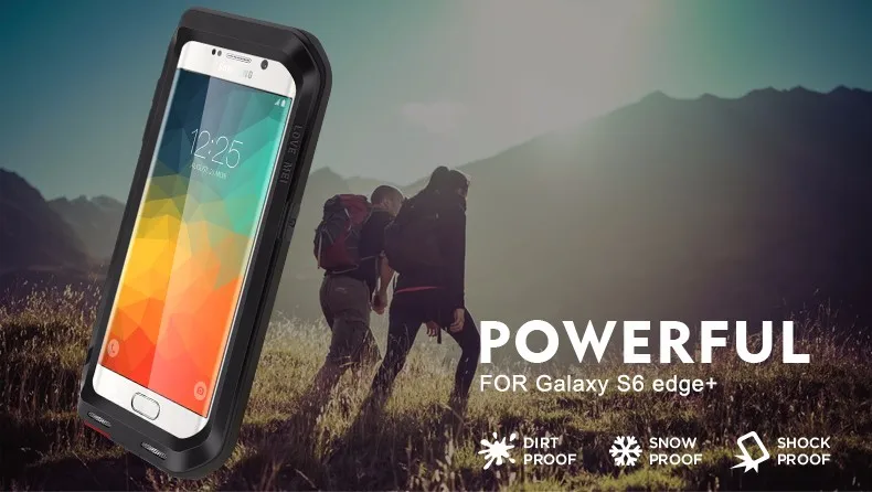 Водонепроницаемый алюминиевый металлический чехол Love Mei Life для SAMSUNG Galaxy S5 S6 Note 3 4 5 A3 A5 A7 A8000 A9 Alpha Cover