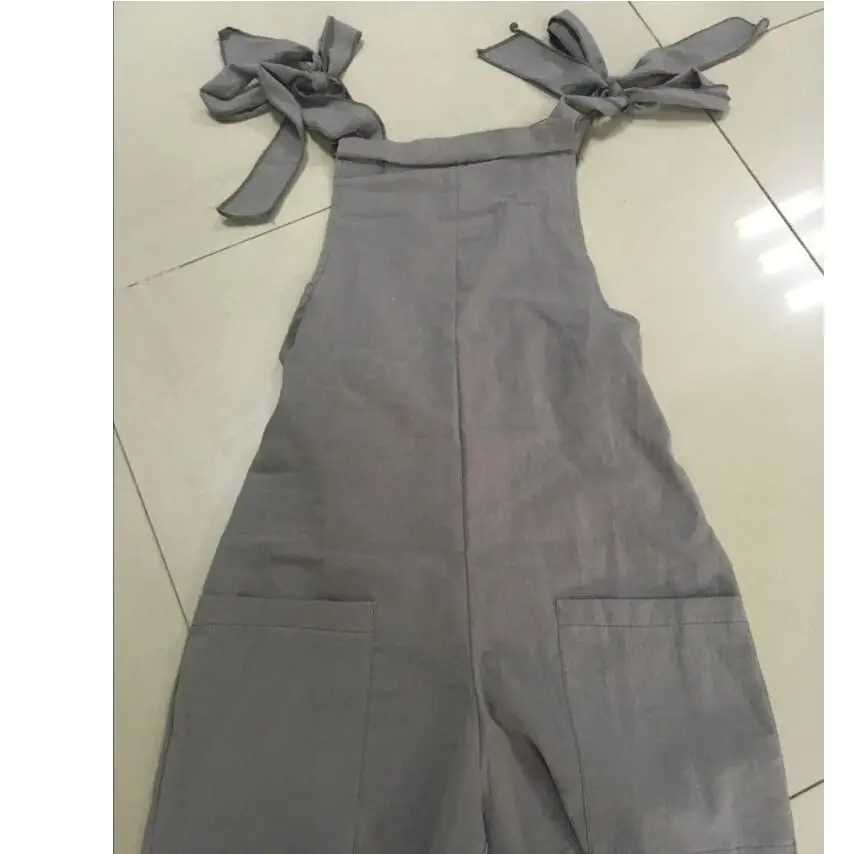 2017 Горячая Мода Женская одежда комбинезоны хлопок ремень комбинезон шорты