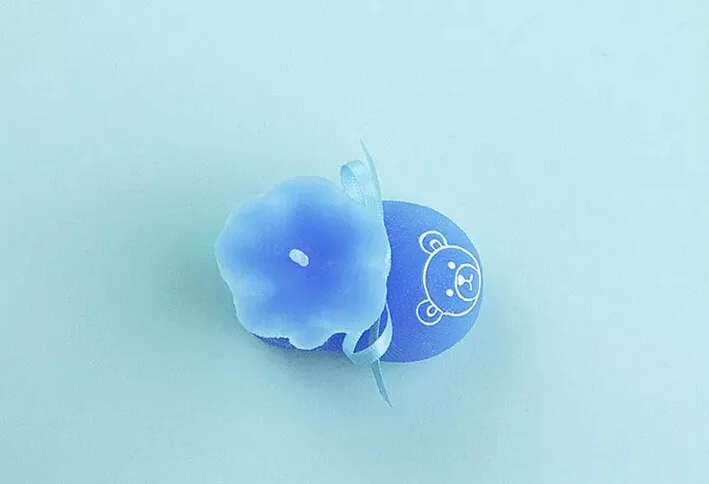 

10pcs Blue Sock Shoe Candle Wedding Baby Shower Birthday Souvenirs Gifts Favor Packaged with box