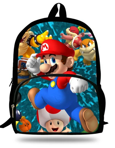 ME6 Аниме 16 дюймов Mochila супер рюкзак Марио Дети для подростков мультфильм девочка сумки детские школьные сумки Супер Марио принт От 7 до 13 лет - Цвет: ME6