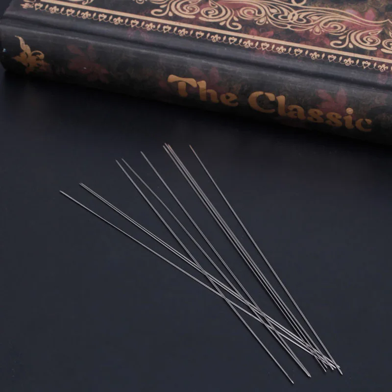 Игольчатые иглы для бисероплетения с большими глазами 10 шт. нитка шнур ювелирных