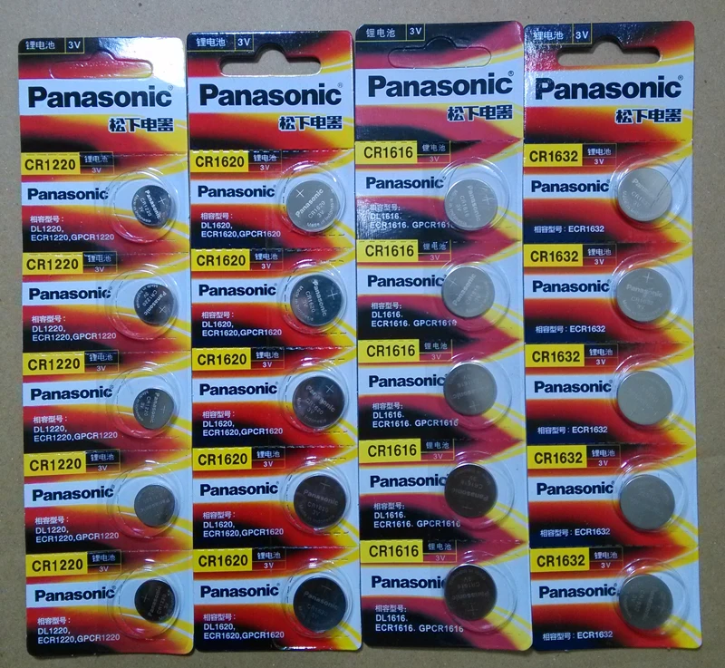 40 шт./лот Новый Panasonic CR1220 BR1220 DL1220 ECR1220 LM1220 3V литиевые батареи Кнопочная батарея |