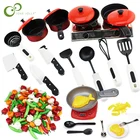 Детская мини кухонная посуда, кастрюля, детская игрушка для ролевых игр, имитация овощей, кухонная посуда, набор игрушек GYH