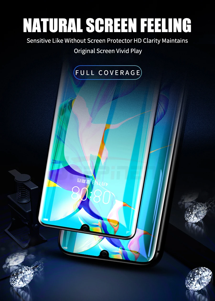 20D полное клеевое покрытие из закаленного стекла для huawei Honor 9X mate 20 P20 Pro P30 Lite Защита экрана для Honor View 20 8X стеклянная пленка
