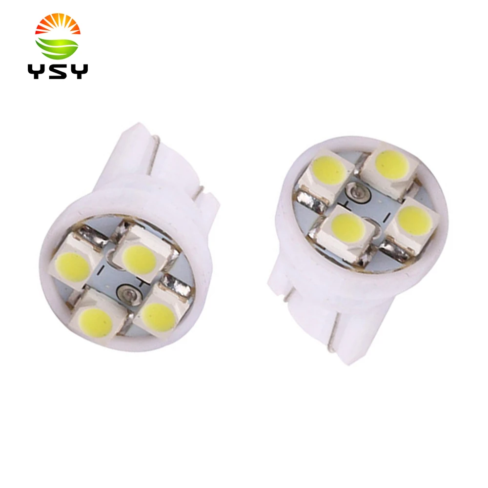 DC 6V 6 3 V 100pcs T10 194 168 W5W 1210 4 SMD светодиодный высокой мощности белый синий желтый