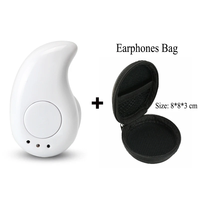 White With Bag Для Galaxy Buds, Bluetooth наушники, мини беспроводные наушники, свободные руки, в ухо, Спортивная стереогарнитура с микрофоном, наушники для всех телефонов - Цвет: White With Bag
