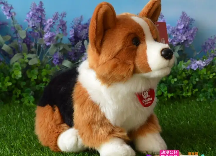 Мягкая плюшевая игрушка корги около 30 см|toy soft|soft dolldog plush toy |