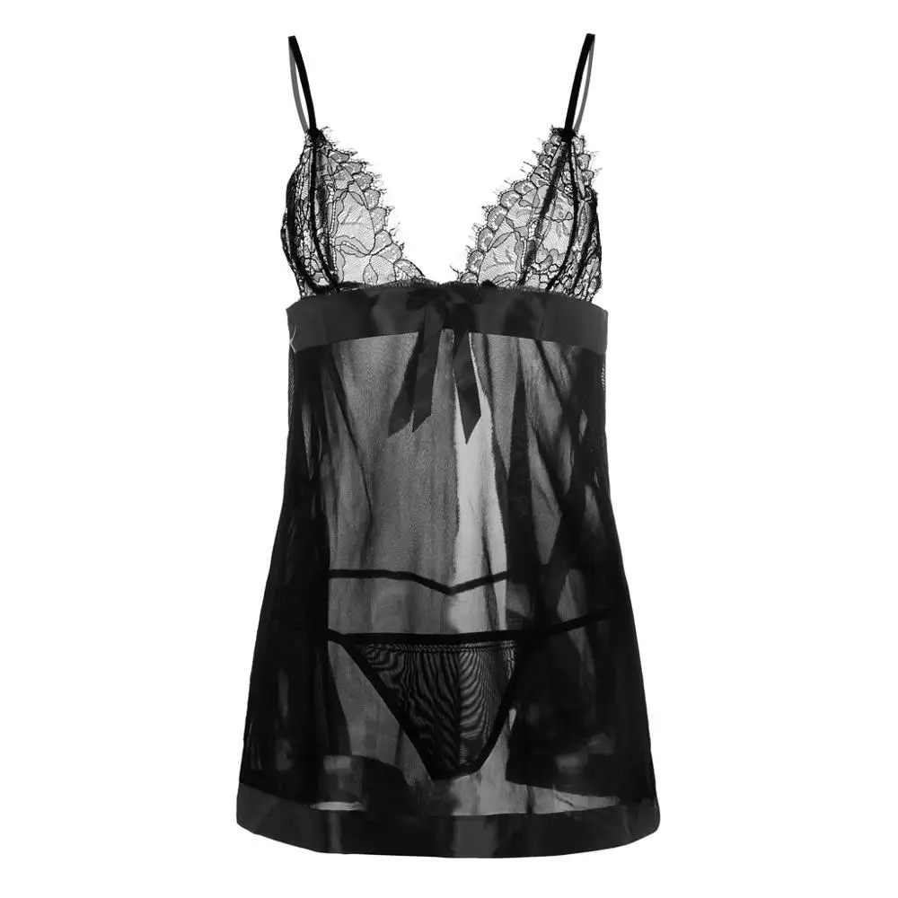 Сексуальное нижнее белье 2019 кружевная Женская атласная Шелковая пижама Большие