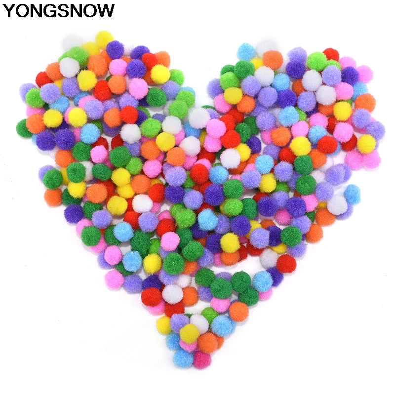 YONGSNOW 25 мм/20 мм 100-500 шт круглые мягкие Pom плюшевые шары для дома DIY поделки