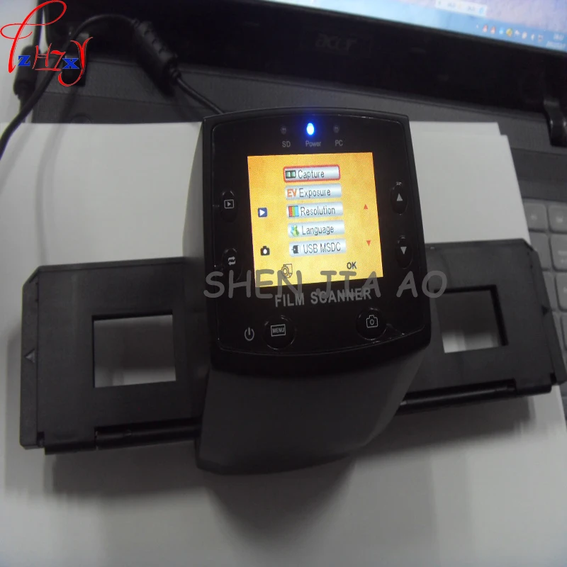 35mm film scanner 5 million pixel film scanner supports color positive, negative, color and black and white slide 10 pcs