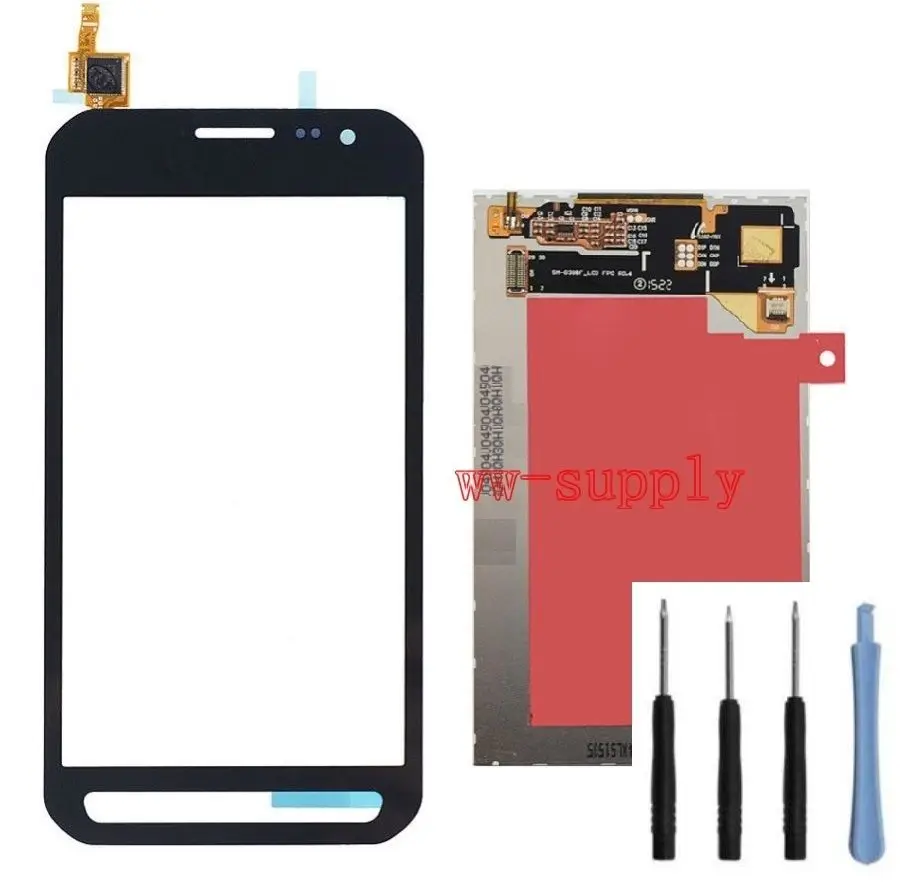 Для Samsung Galaxy Xcover 3 G388 SM-G388F сенсорный экран дигитайзер сенсор + ЖК-дисплей клей