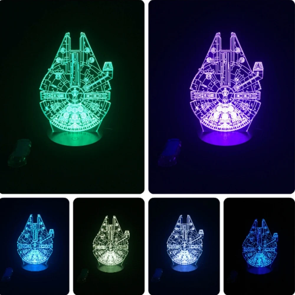 2018 NEW 3D Lamp Death Star War Darth Vader Stormtrooper Knight LED Table NIGHT LIGHT Multicolor Cartoon Toy Luminaria | Лампы и