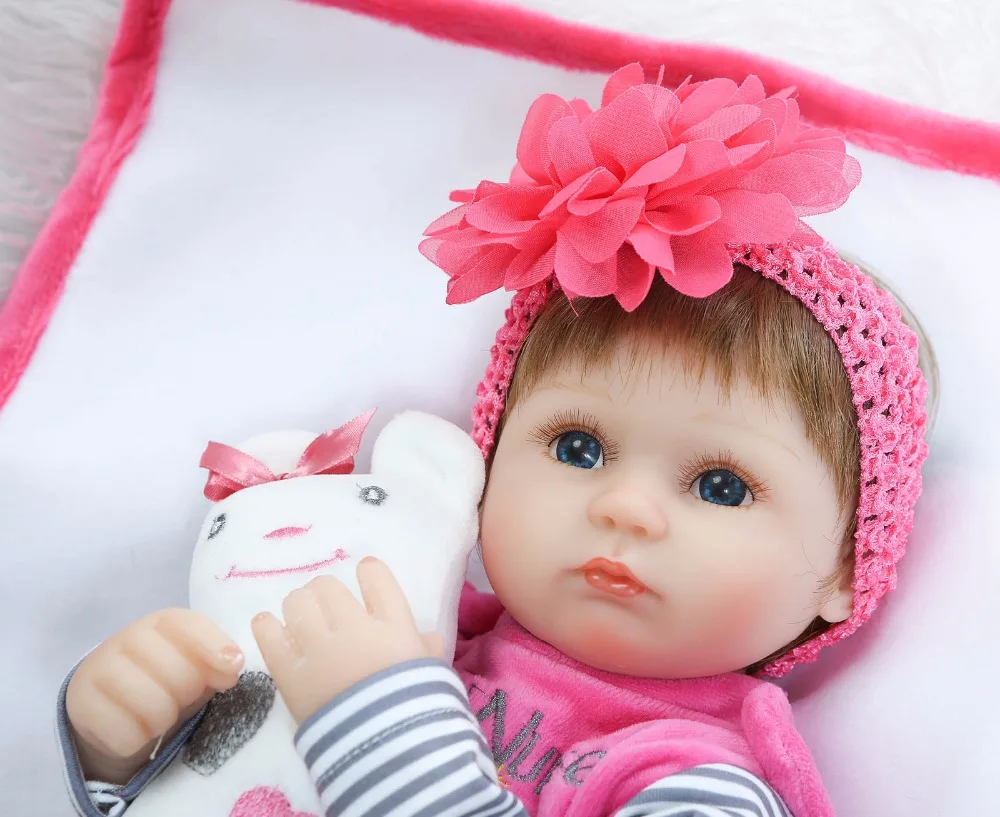 Кукла реборн силиконовая 16 дюймов 40 см|toy cap|baby shape toysbaby summer toys |