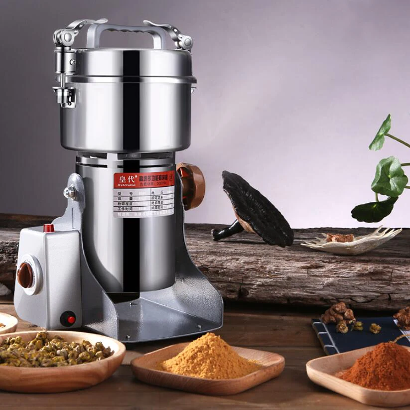 

800g Grinder Powder Machine Grains Spices Coffee Dry Food Mill Grinding Machine Gristmill Home Medicine Flour Powder Crusher