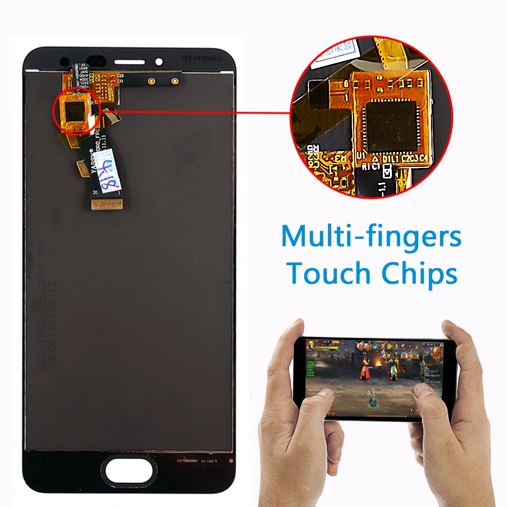 AAA ЖК дисплей для Meizu M3S Meilan 3S сенсорный экран дигитайзер сборка Mini Y685H Y685Q 5 0 дюймов