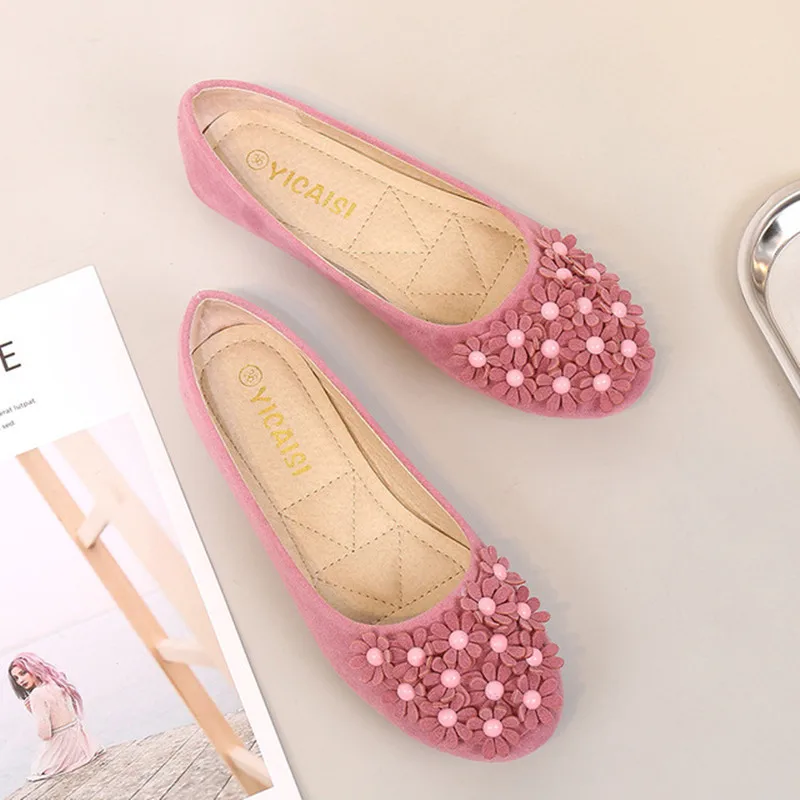 Женские туфли с круглым носком на плоской подошве размеры 34 43 6 цветов|shoes with red