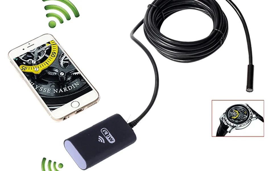 PROSTORMER эндоскоп с Wi-Fi и Камера 720P жесткое/Softwire бороскоп для iphone Android 1/2/3,5/5/7/10 M Водонепроницаемый inspecte Камера 5