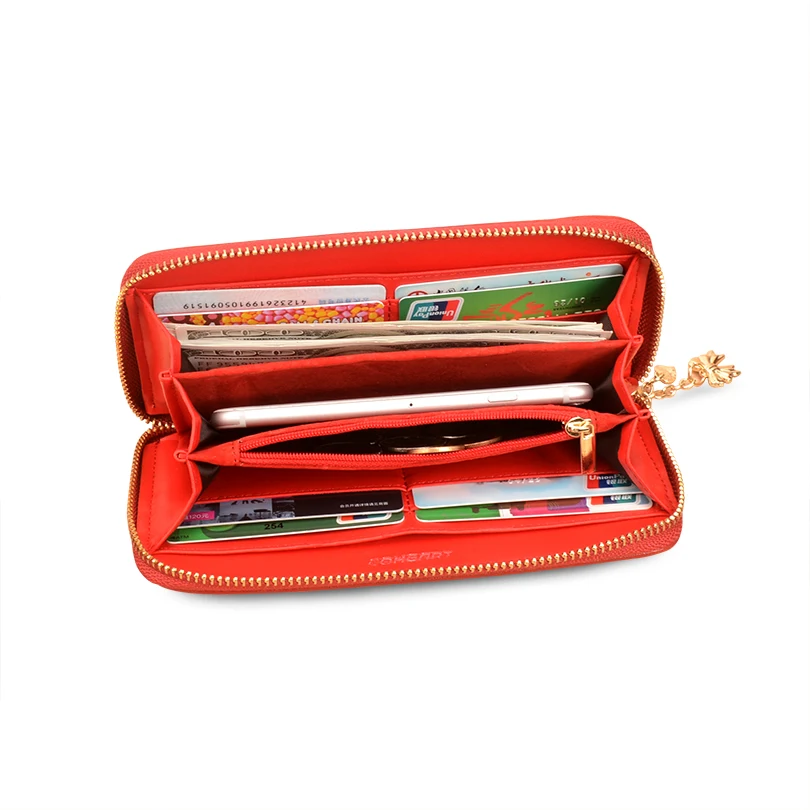 Кошелек COHEART Женский из натуральной кожи на молнии|purse zipper|wallet women pursepurse long |