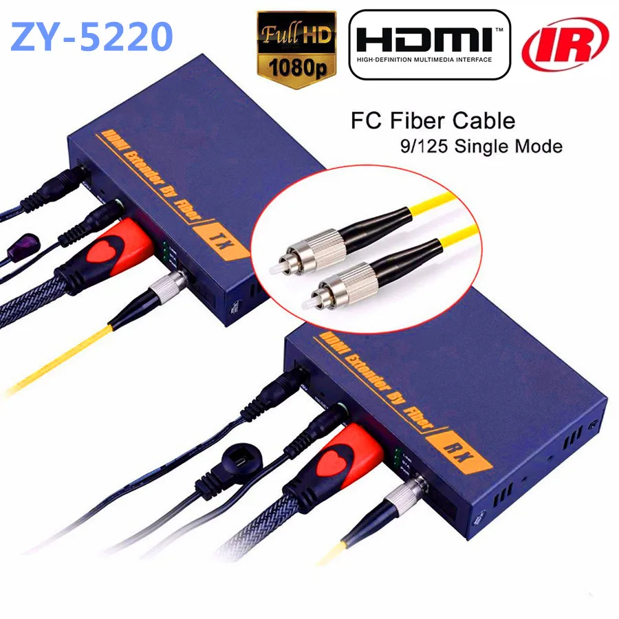 LKV378 HDMI оптоволоконный передатчик оптический Видео Аудио конвертер по TCP IP 1080P IR