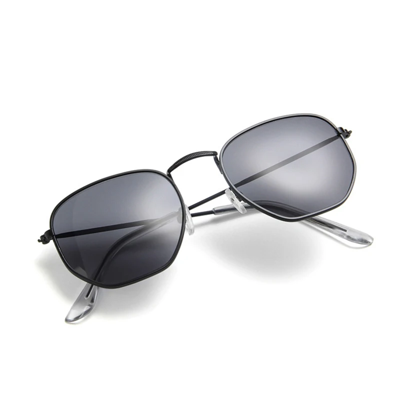 Многоугольные Круглые Солнцезащитные очки для женщин и мужчин брендовые