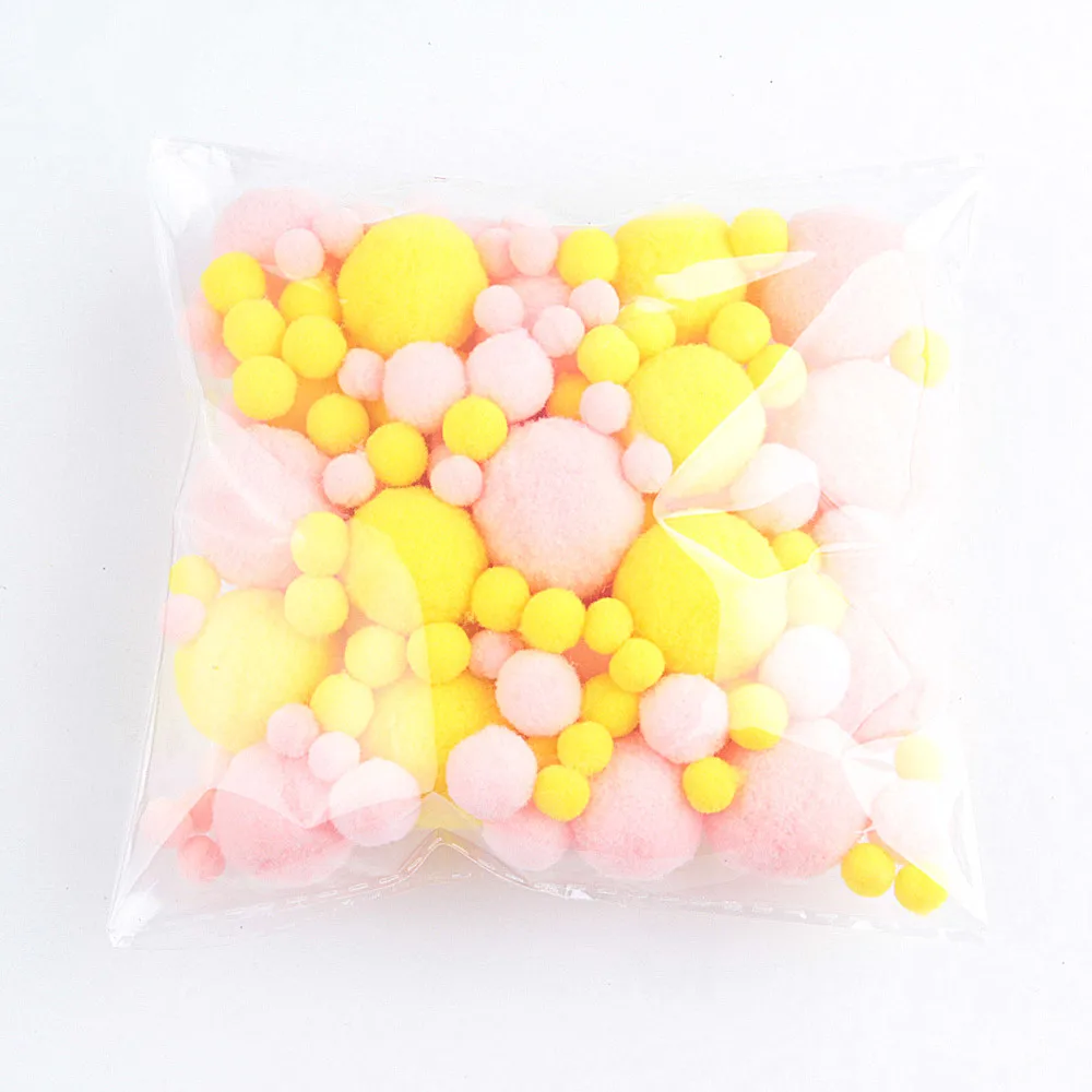 0305 mix size 20 г смесь цветов Pom 8/10/15/20/25/30 мм DIY ручной работы из мягкого меха флеш Мяч Помпона отмечание праздника украшение аксессуары - Цвет: 0305 mix size