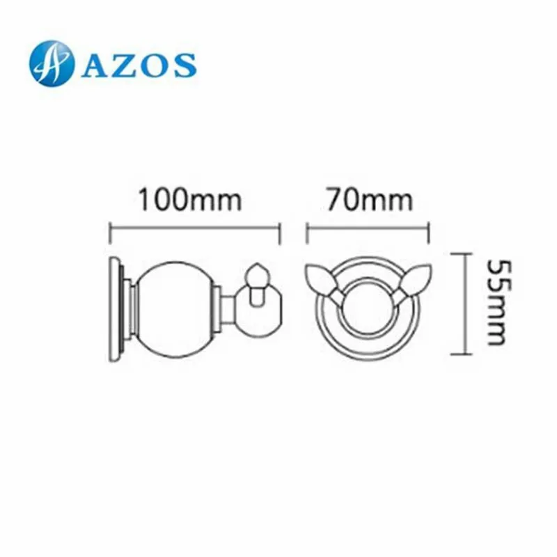 Крючки для полотенец и халата ванной комнаты латунная стеклянная Хрустальная