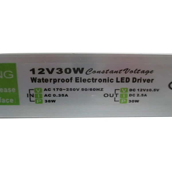 AC 170 В-250 В в ПОСТОЯННЫЙ 12 30 Вт ip67 Электронный LED Driver Наружного Использования