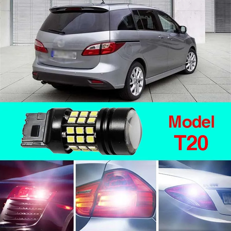 

Ownsun Error Free T20 Socket 360 Degrees Projector Lens LED Backup Reverse light R5 Chips Replacement Bulb For Mazda 5 Mazda5