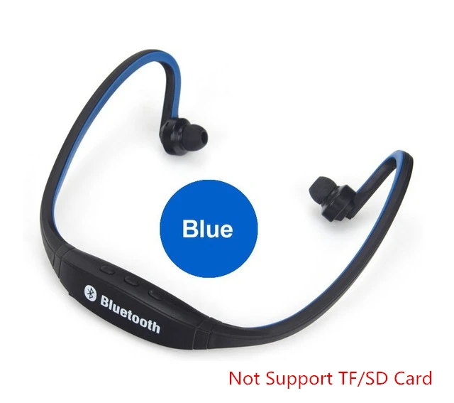 S9-BLUE S9 Bluetooth наушники спортивные беспроводные наушники Поддержка TF/SD карты Bluetooth гарнитура с микрофоном для iPhone huawei Xiaomi - Цвет: S9-BLUE