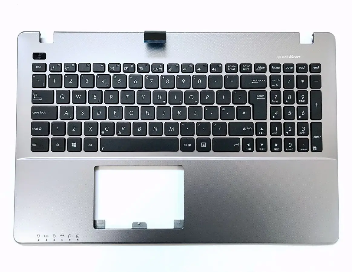 Новая Подлинная английская клавиатура для Asus X550C X550CA X550CC X550CL Topcase с серой