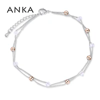 anka barefoot ball charm anklet fashion jewelry new crystal anklets for woman main stone crystals from austria 132879