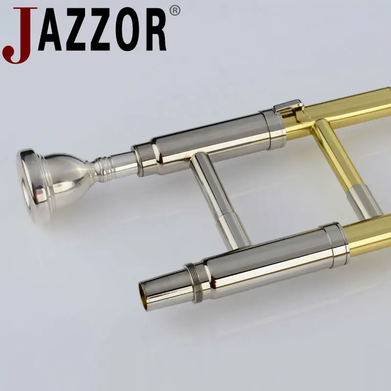 JAZZOR JBSL 700 высоко тромбон B плоский золотой лак латунный ветровые инструменты с