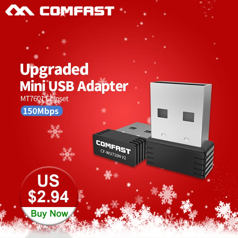 Comfast USB Wifi адаптер 150 Мбит/с мини Wi-Fi Dongle 2 4 г 802 11 г/b/n беспроводной настольный