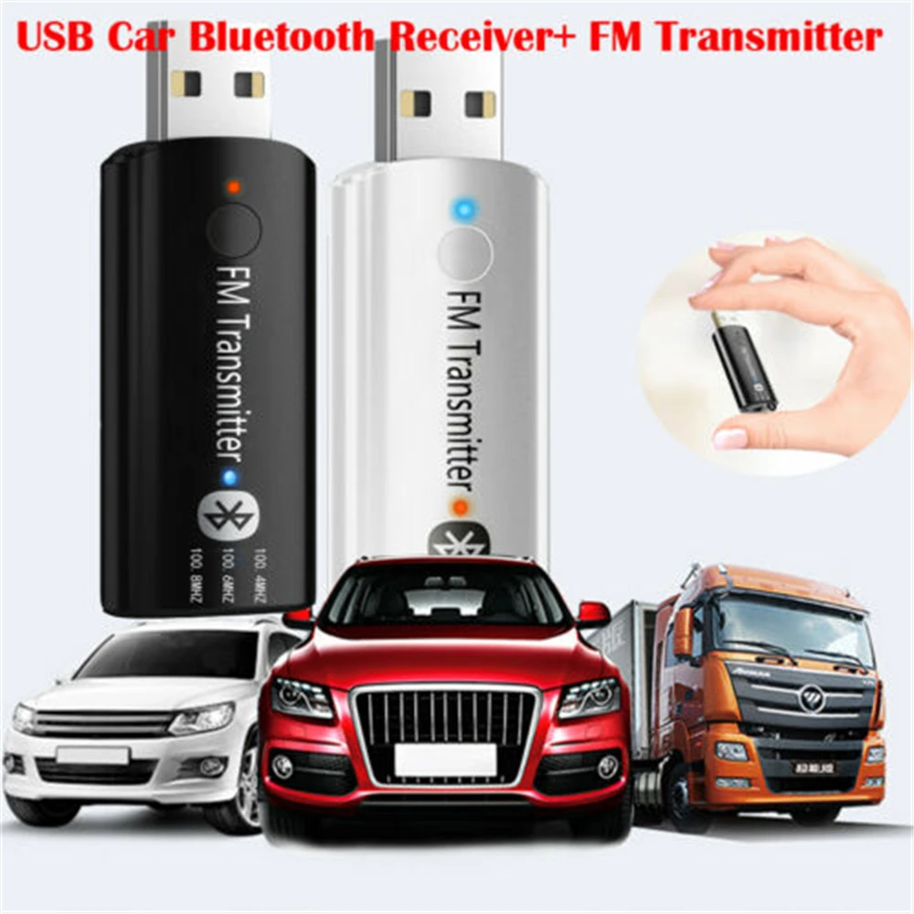 Мини беспроводной Bluetooth аудио fm-передатчик сплиттер USB автомобильный приемник