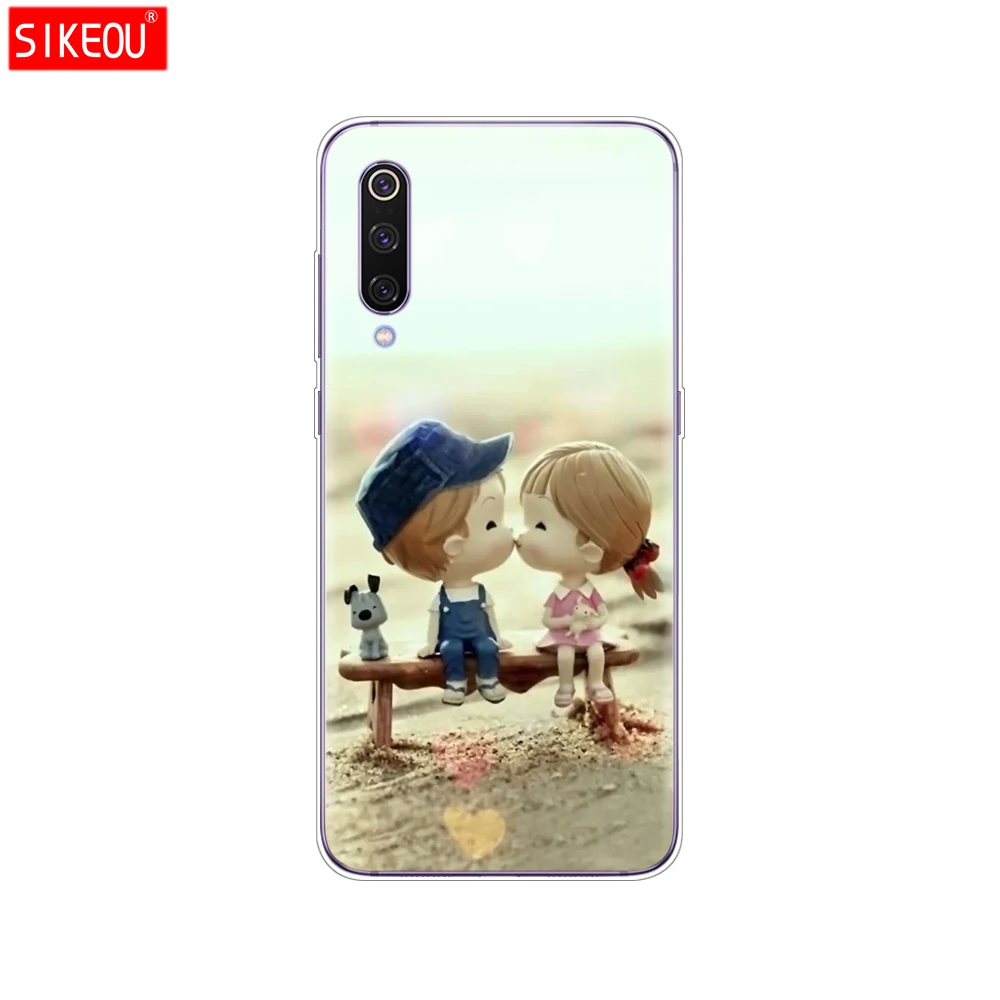 12088 case for xiaomi mi 9 case cover Cartoon Silicone Soft TPU Cover For xiaomi Mi9 xiaomi 9 SE Case Phone Shell bumper etui flower - Цвет: 12088