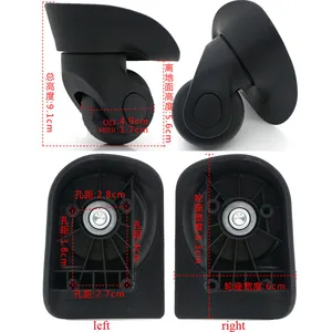 Запасные колеса для чемодана, Запчасти и аксессуары для чемодана, вращающиеся колеса W070