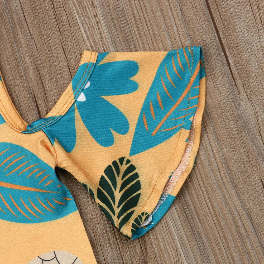 Pudcoco/Лидер продаж одежда с цветочным рисунком для новорожденных и маленьких