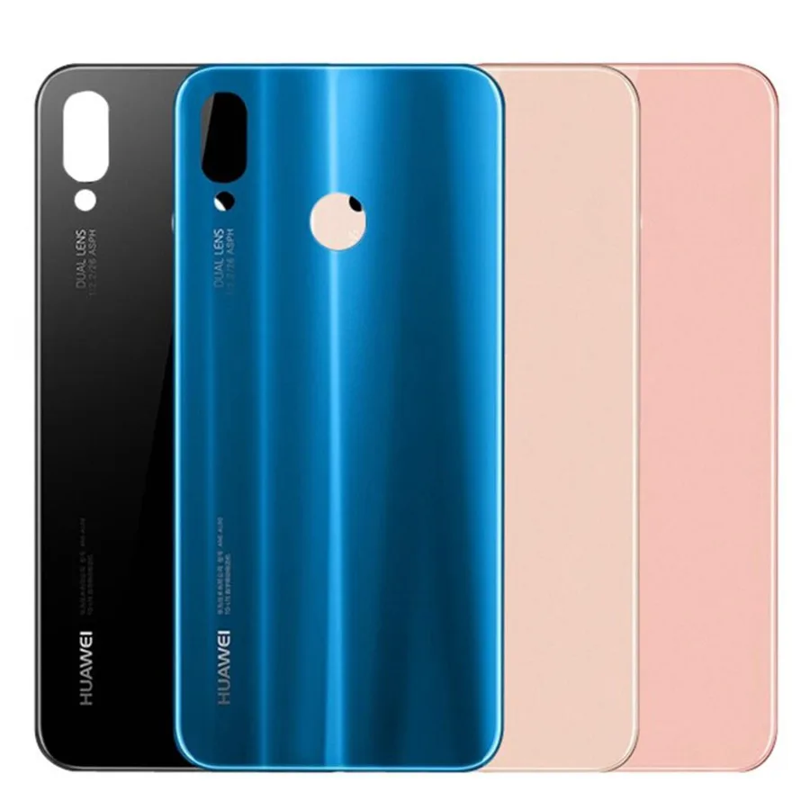 Для Huawei P20 Lite/Nova 3e стеклянная крышка батареи Задняя Дверь Корпус панель Замена для