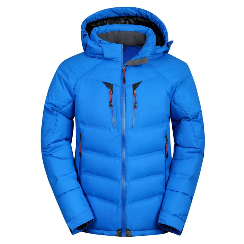 Горячая брендовая Утепленная зимняя куртка мужская повседневная однотонная