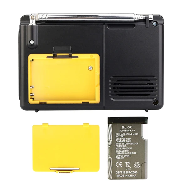 Retekess TR102 портативное радио FM/AM/SW приемник мирового диапазона MP3-плеер REC рекордер с таймером сна черный fm-радио рекордер