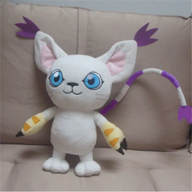 45 см Цифровой Монстр Tailmon Плюшевые игрушки Аниме дигимон Приключения фигурка